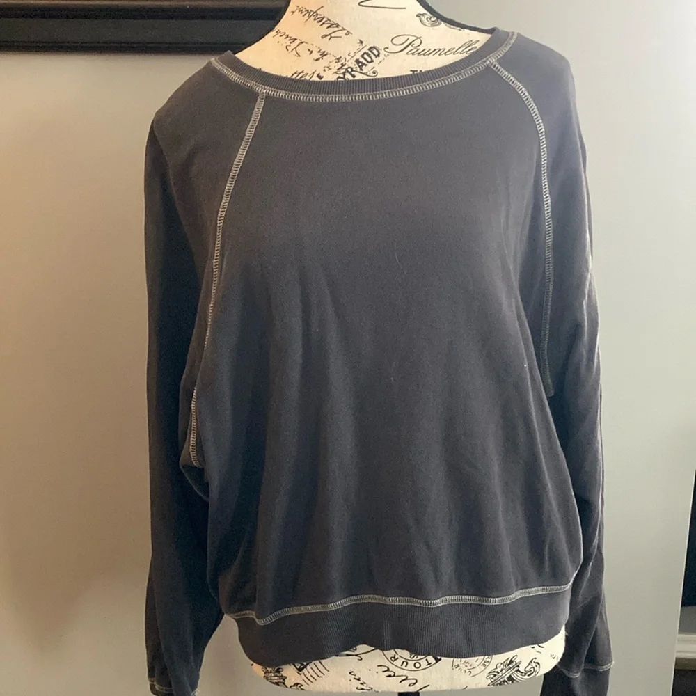 Z Supply Gray Crew Neck Pullover Sweater - Picture 1 of 3